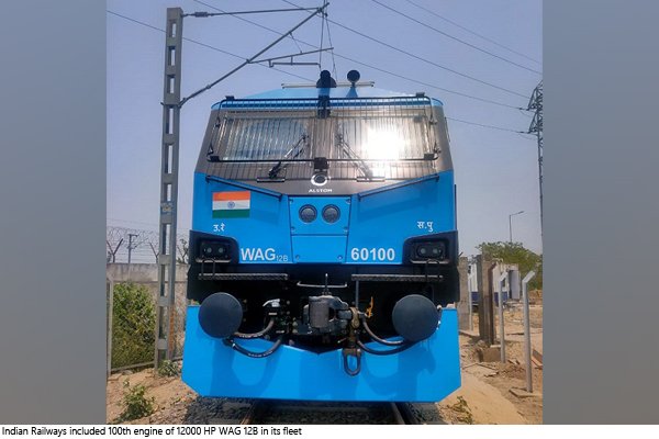 Indian Railways Included The 100th Engine Of 12000 HP WAG 12B In Its ...